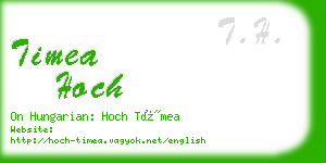 timea hoch business card